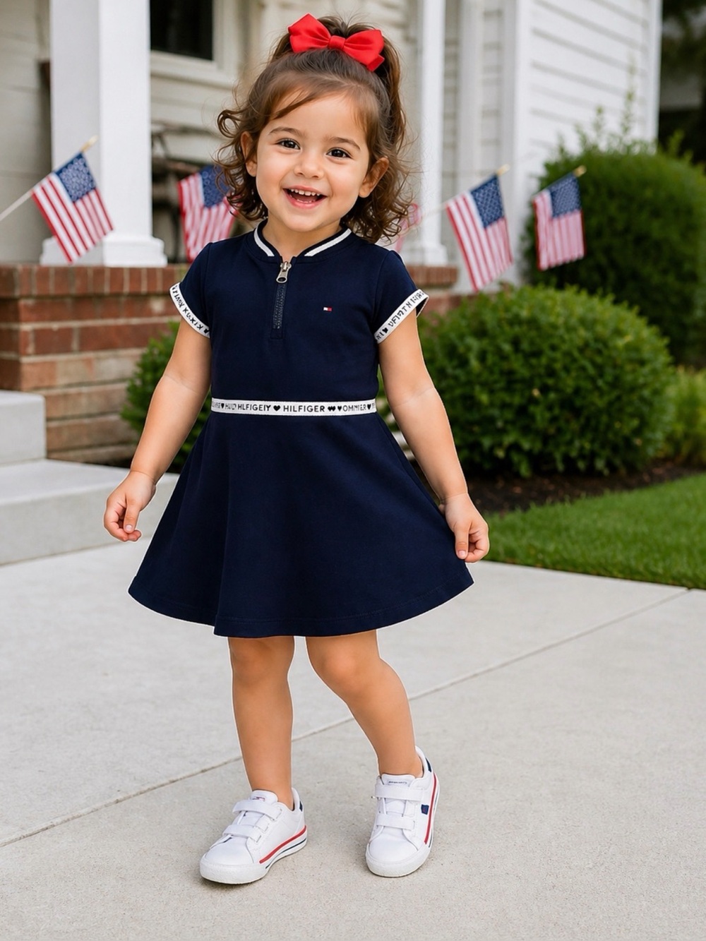 Tommy Hilfiger Navy Dress 3T • 4th of July Ready